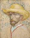 Self-portrait with straw hat