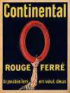 Continental rouge ferré. Un pneu bien ferré en vaut deux