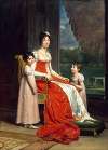 Julie Bonaparte as Queen of Spain with her Daughters, Zénaïde and Charlotte