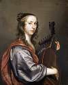 Portrait of a Lady Playing a Lute