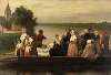 A Funeral Procession Crossing the River Lys at Afsnee