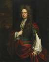 Portrait of a Gentleman Dressed in Blue with a Red Mantle