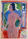 Naked woman at the window