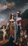 Louise Henriette leads Friedrich Wilhelm, Elector of Brandenburg, to her parents