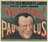 Théâtre des Menus-Plaisirs… Original Paulus