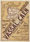 Maison Vassal. Fabrique de meubles Vassal, Caen. Recommandée pour sa fabrication à la main. Fondée en 1840