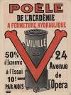 Poèle de l’académie à fermeture hydraulique Viville. 24, avenue de l’opéra Paris