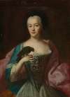 Portrait of a lady with a parrot