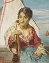 A young Italian fisher woman