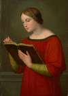 A girl reading the Bible
