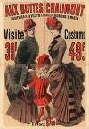 Aux Buttes Chaumont. Visite 39f – Costume 49f.