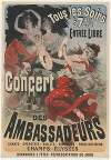 Concert Des Ambassadeurs. Tous les soirs à 7h1,2 entrée libre. Chants, opérettes, ballets, acrobates, prestidigitation