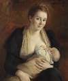 Maternal Joy. The Wife of the Artist Jacob Kulle