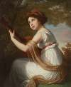 Portrait of the artist’s daughter, Jeanne-Julie-Louise Le Brun (1780-1819), playing a guitar