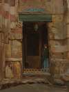 Arab Woman in a Doorway