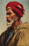 An Arab with a red turban