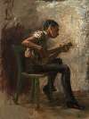 Study for ‘The Dancing Lesson’; The Banjo Player