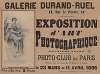 Galerie Durand-Ruel. Exposition d’art photographique (deuxième année)