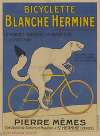 Bicyclette Blanche Hermine, sur pneu Hutchinson