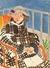 Mademoiselle Matisse en manteau écossais