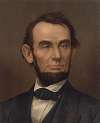 Abraham Lincoln, bust portrait, with beard