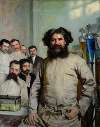 Portrait of Dr. Ludwik Rydygier with assistants