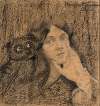 Woman with an owl