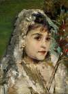 Portrait of a girl with veil