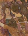 Zwei Frauen in byzantinischen Gewändern