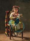 A Girl from the Campagna with a Doll