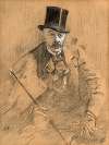 Portrait of the painter Alfred Stevens