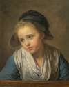 A girl at a parapet