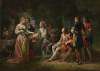 Louis XIV makes his first declaration of love to Mademoiselle de la Vallière