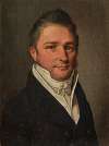 Portrait of a man in a black suit