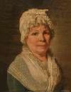 Portrait of an elderly woman in a lace bonnet