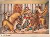 Scenes in the arena (performer lion taming)