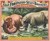 Adam Forepaugh and Sells Brothers great shows consolidated. A huge full grown male hippotamus,….