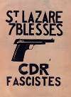 St Lazare 7 blessés CDR fascistes