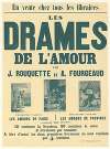 En vente chez tous les libraires, les Drames de l’amour par J. Rouquette et A. Fourgeaud