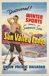 Discovered! Winter sports under a summer sun. Sun Valley Lodge in Sun Valley, at Ketchum, Idaho