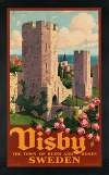 Visby. The town of ruins and roses. Sweden