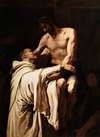St. Bernard Embraces Christ