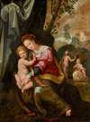 Madonna And Child, with Noli Me Tangere Beyond