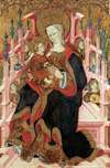 Virgin and Child Enthroned with Angels Making Music