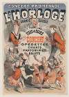 Concert-promenade de l’Horloge. Tous les soirs, concert, opérettes, chants, pantomimes, ballets