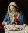 Mary worshiping the Child
