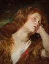 A young woman resting her head, probably the Penitent Magdalene
