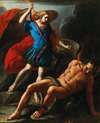 Saint Michael defeating Lucifer