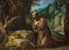 Saint Francis of Assisi in meditation