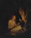 The Penitent Magdalene By Candlelight